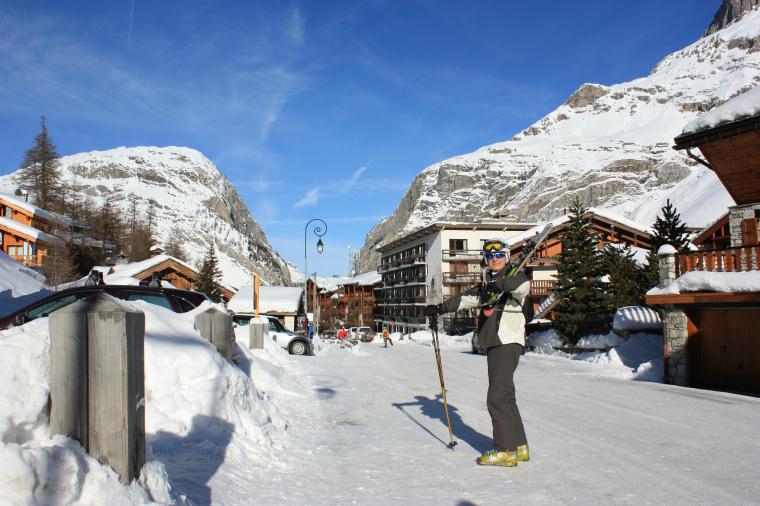 val d'isere village streets