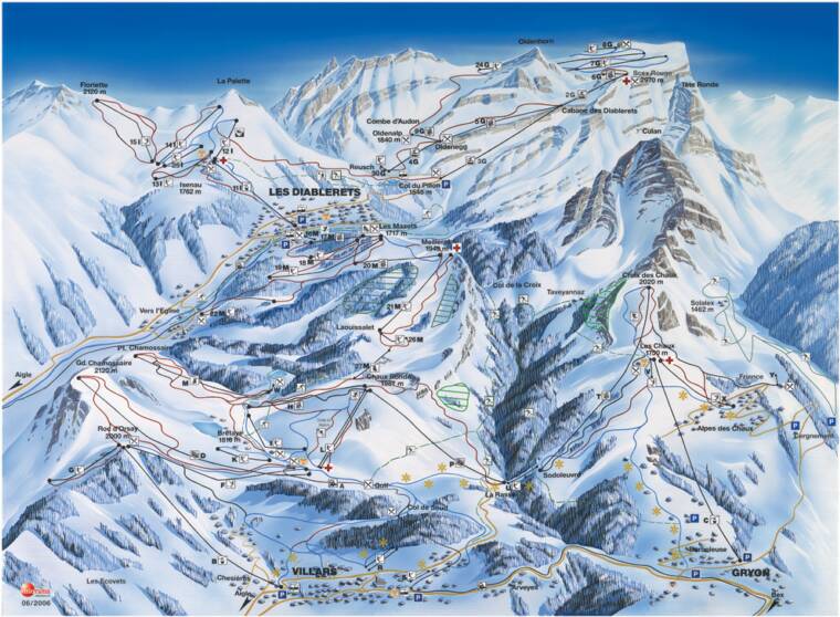 villars trail map