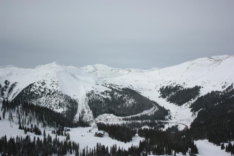 Loveland Pass View from A Basin Loveland Pass A Basin