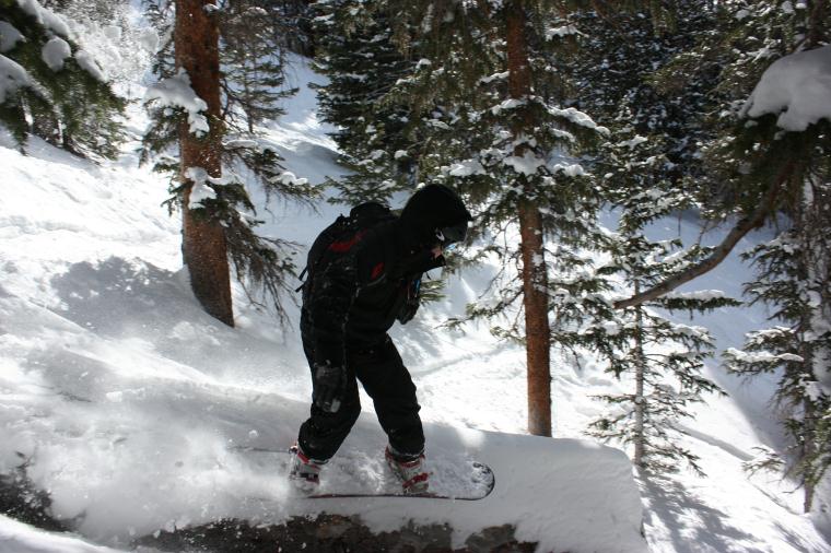 Loveland Pass Tree Slide Loveland Pass back country jib