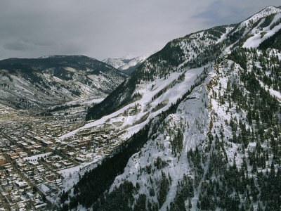 Aspen Mountain Aerial View