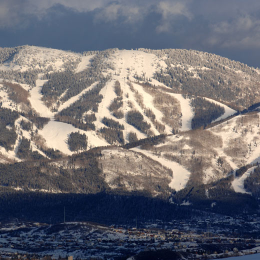 Steamboat Ski Aerial View