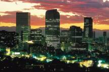 Colorado Nightlife Denver Skyline